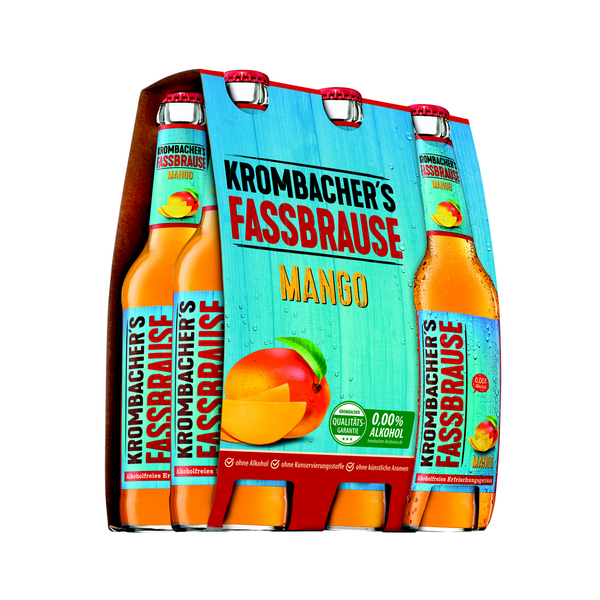 Krombacher Fassbrause Mango 6x0,33l